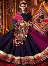 Multi color Navratri lehenga choli